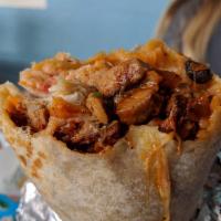 Super Burrito · Super burrito comes with rice, beans, pico de Gallo, with guacamole, sour cream, cheese and ...
