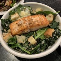Kale & Spinach Caesar Salad · 