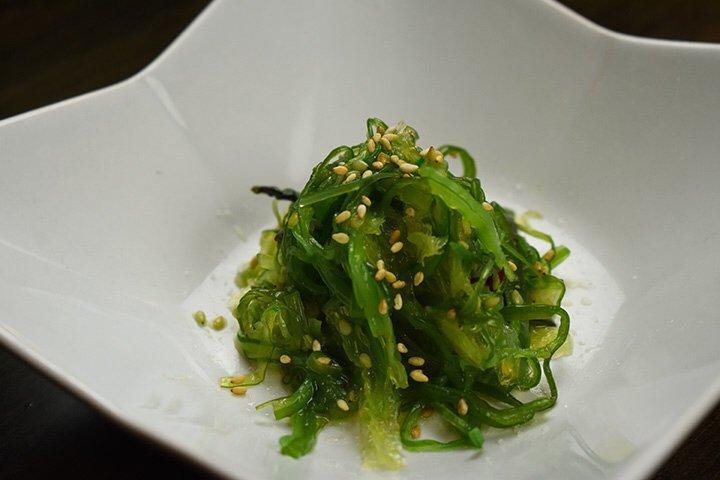 Seaweed Salad · Japanese marinated seaweed salad.