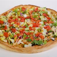 Speedy Gonzales Salad · Crispy chicken or grilled chicken with cubed tomato, finely diced red onion, shredded white ...