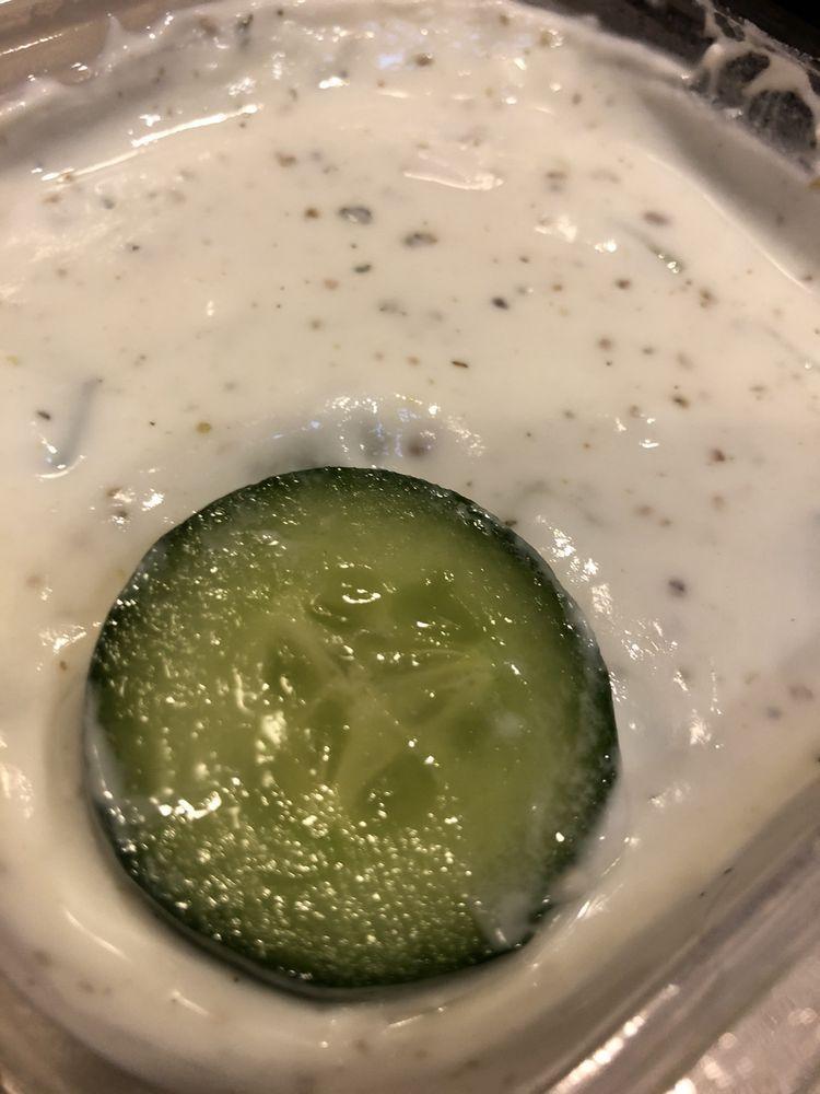 Tzatziki · yogurt, cucumber, fresh garlic, mint, za'atar and pita