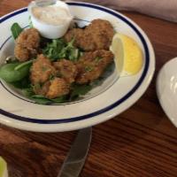 Fried Oysters Andouille Encrusted · 