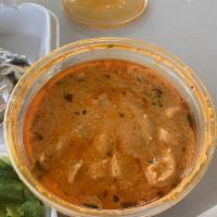 Chicken Tikka Masala Combo · Served with salad, rice, naan bread and raita.
chicken is boneless, marinated for 2 days, bb...