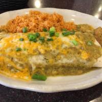Chicken Verde Burrito · 