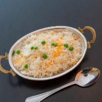 Basmati Rice · Plain fluffy white basmati rice.