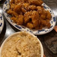Sesame Chicken · Spicy. Poultry.