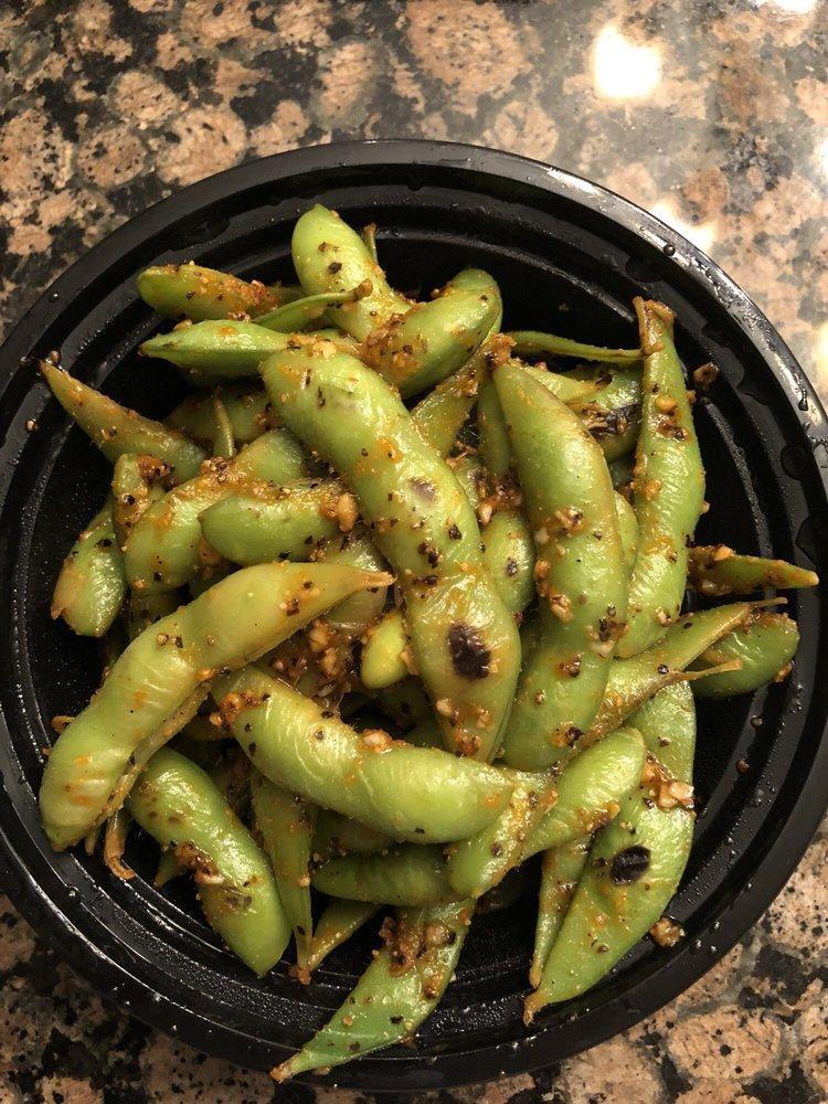 Spicy Edamame Plate · Sauteed and tossed in special house seasoning. Spicy.