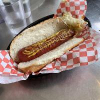 Hot Dog · All beef, all-natural grilled hot dog in a bun with a side Sonoma Brinery sauerkraut. Served...