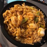 Pad Thai · Our house specialty! Rice noodle stir fried with your choice of meat or mixed vegetables, be...