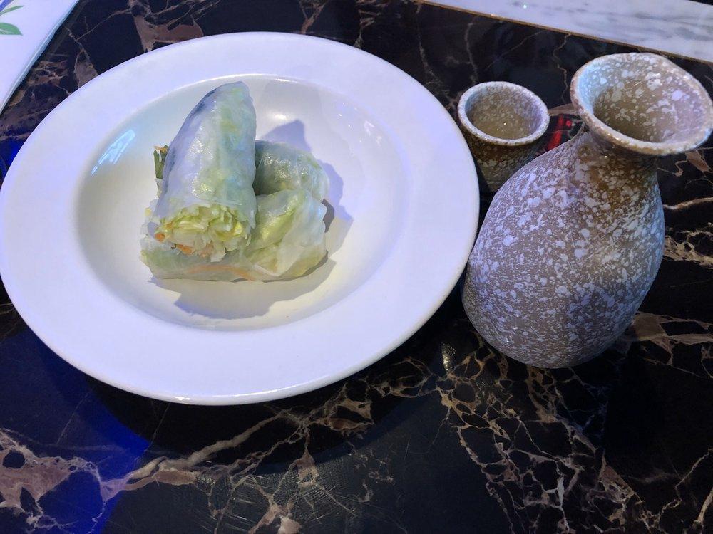 Summer Roll · Fresh lettuce, cilantro, and carrot wrapped in rice paper. Add protein for an additional charge.