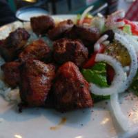 Shish Kebab · Chunks of Halal lamb marinated and seasoned with our special spices, grilled over charcoal. ...