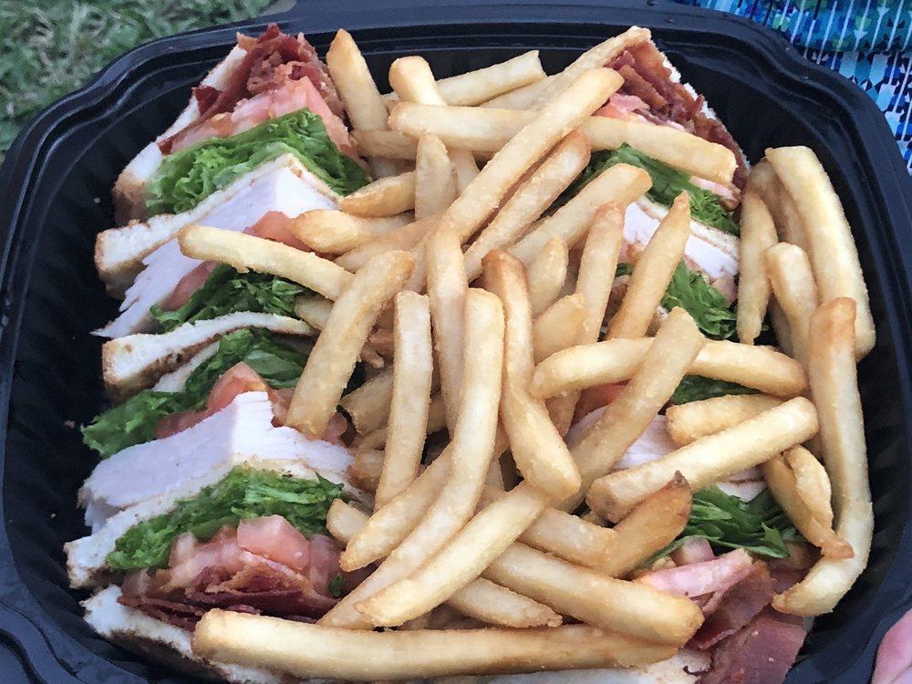Turkey Club Sandwich · Turkey, bacon, lettuce, tomato, and mayo.