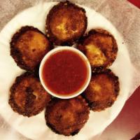 Fried Ravioli · 8 pieces. Crispy, cheese-filled fried ravioli. Served with a 4 oz. large side of our marinar...