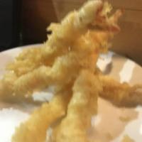 Shrimp Tempura · Lightly battered crispy fried shrimp served with tempura sauce.