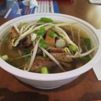 Grilled Chicken Noodle Soup · 