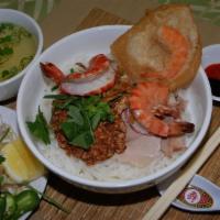 Hu Tieu Seafood Noodle Soup · 