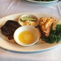 Jumbo Surf and Turf · 16 oz. steak and 10 oz. lobster tail. 

