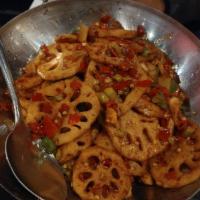 Lotus Roots with 4 Season Chilies · 