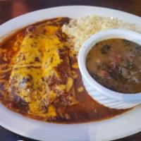 Chicken Enchiladas · 2 pieces. Texas gravy, shredded chicken, and yellow cheese.