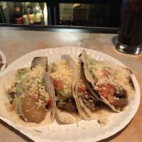 4 Beef Chopped Meat Tacos · 