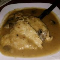Chicken Marsala · Chicken breasts simmered in a seasoned Marsala wine sauce with fresh mushrooms. Served over ...