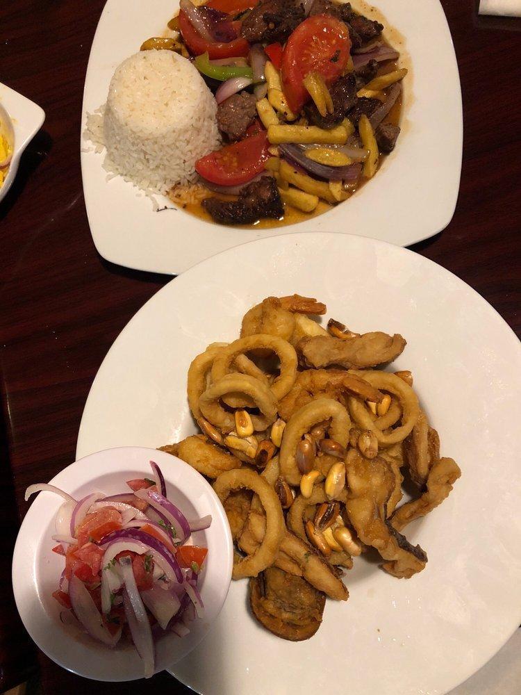 Lomo Saltado · Our signature dish! We use only the finest certified angus beef C.A.B. sauteed with onions and tomatoes then mixed with french fries and a side of white rice.