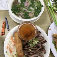 Beef Vermicelli Noodle Plate · 