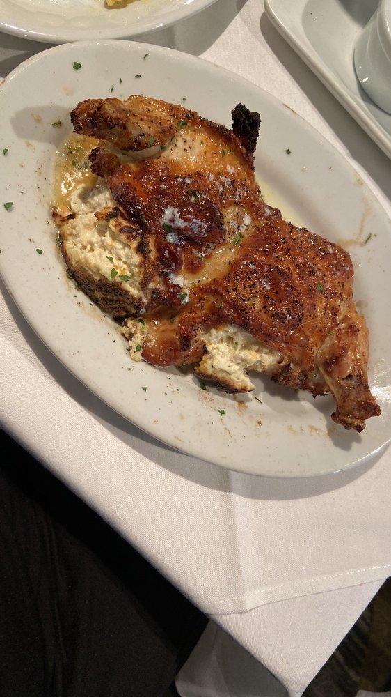 Stuffed Chicken Breast · Oven roasted double chicken breast, garlic herb cheese, lemon butter.