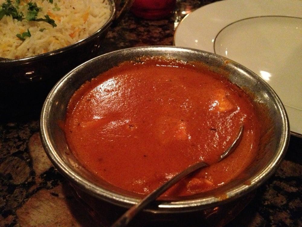 Paneer Tikka Masala · Cubes of cheese cooked in a creamy tomato based sauce.