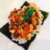 Korean Taco · A 527 classic from day one over a decade ago. Our twist on the classic taco has seaweed as t...