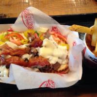 Bacon Three Cheese Philly · 