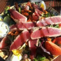 Seared Ahi Tuna Salad Bowl · 