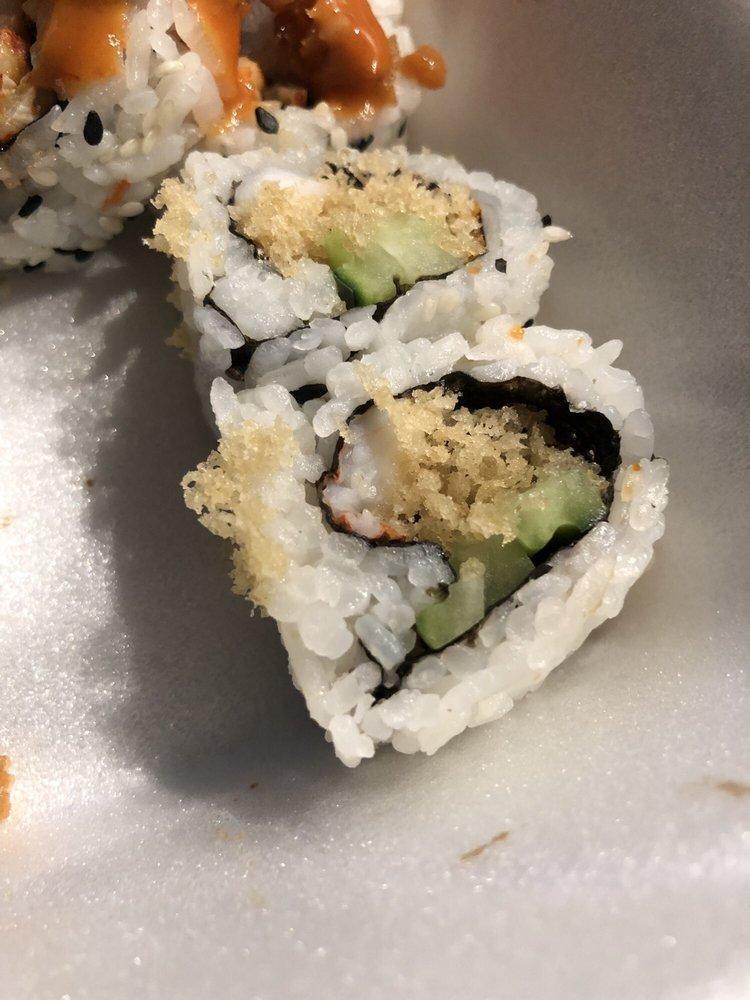 Crunchy Shrimp Roll · Cucumber, mayo, masago.