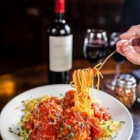 Morettis Homemade Spaghetti and Meatballs · 