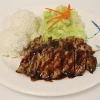 Chicken Teriyaki · Our most popular dish! Hand-trimmed, fresh, all-natural marinated chicken thigh grilled and ...