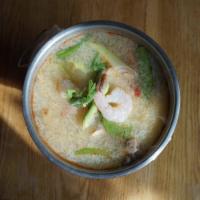 Hot and Sour Thai Tom Yum Soup · Medium spicy traditional hot sour soup, mushroom, lemongrass, kaffir lime leaves and lime ju...