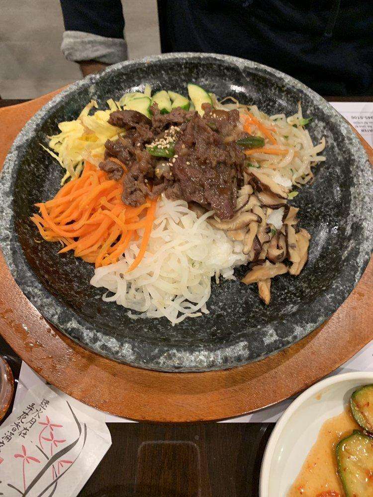 Bibimbap · Korean rice dish. Extra topping for an additional charge.