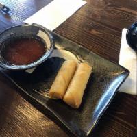 Spring Rolls · 4 pieces. Crispy rolls filled with fresh vegetables served with sweet chili sauce.