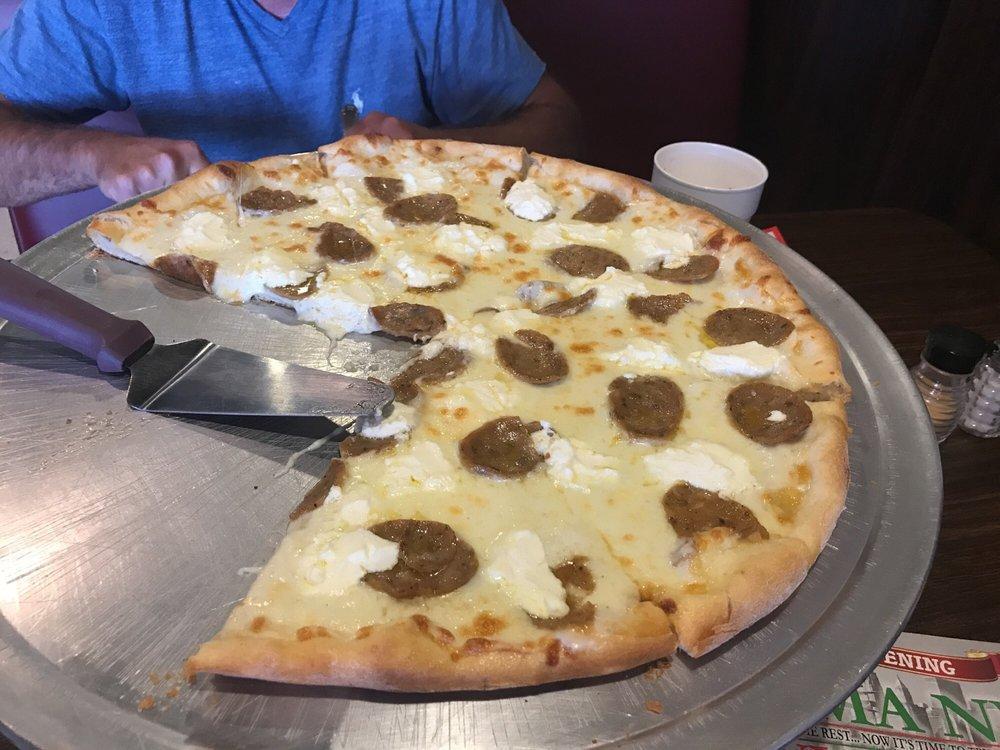 White Pizza · Ricotta and mozzarella cheese.