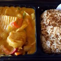 Yellow Curry · The mildest curry prepared from freshly picked veggies and yellow curry paste comes together...