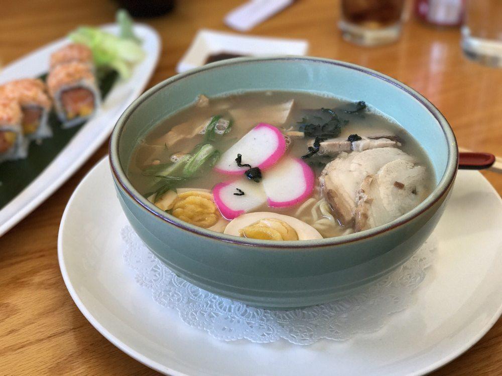 Ramen · Tonkatsu ramen soup.