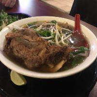 Oxtail Pho · Rice noodle soup with oxtail.
