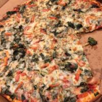 Mamma Spinato's Signature Fresh Spinach Pizza · 