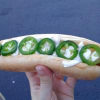 Jalapeno Popper · Cream cheese, beer cheese and fresh sliced jalapenos.