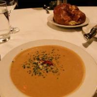 Lobster Bisque · Finished with Heavy Cream & Brandy