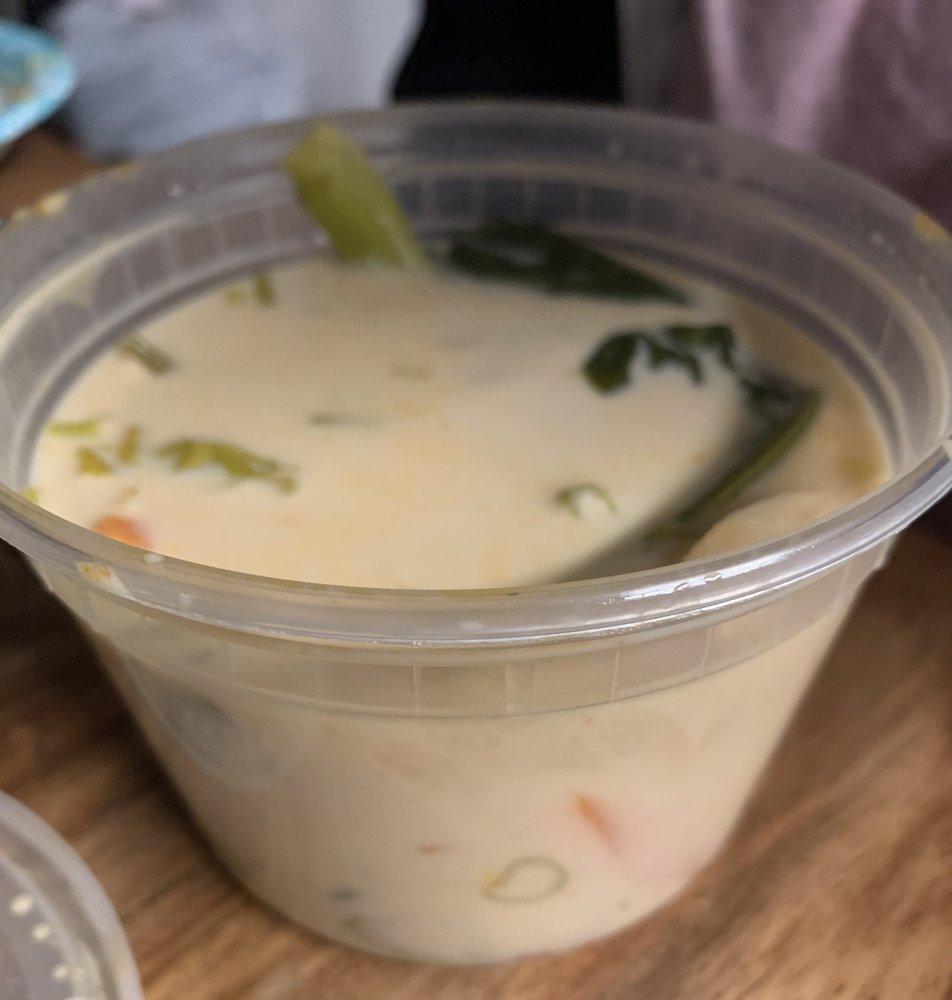 Tom Kha Soup · coconut soup with lemongrass, galangal, kaffir lime leaf, and mushroom