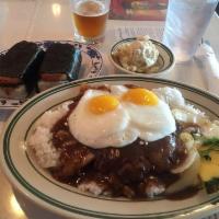 Loco Loco Moco · 1 large and 1/2 lb. burger and sauteed onions smothered with ono-licious brown gravy. Topped...