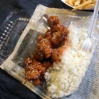 Sesame Chicken · Deep fried breaded Chicken stir-fried in a house made  Sesame sauce and sprinkled with toast...