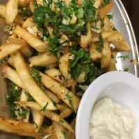 Potato Harra · French fries with garlic and cilantro.