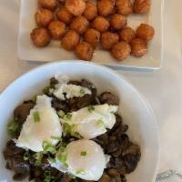 Wild Mushrooms · 3 eggs any style, roasted wild mushrooms, herbs, and choice of potato